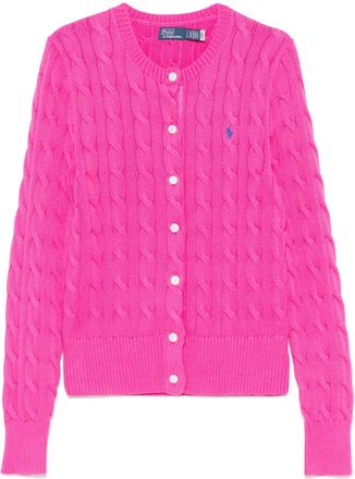 Polo Ralph Lauren Cardigan con ricamo Polo Pony - Rosa