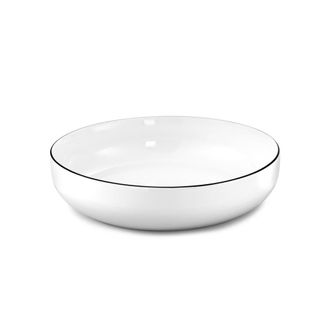 Medard De Noblat Plato de ensalada & pasta (x6) Porcelena Negro