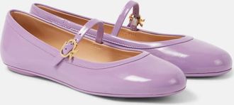 Gianvito Rossi Carla patent leather Mary Jane flats