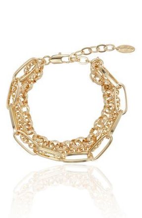 Ettika Chunky Layered Chain Bracelet in Gold at Nordstrom Rack