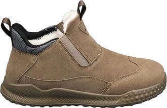 Generic Men winter snow boots with plush insulation thick sole anti slip versatile and cotton short boots (Khaki,6.5)