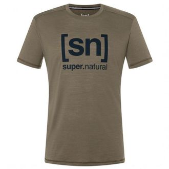 super.natural Logo Tee T-Shirt f&uuml;r Herren | grau