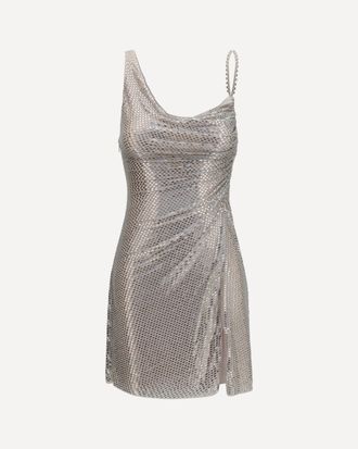 Self Portrait Sequins draped Dress Female 8