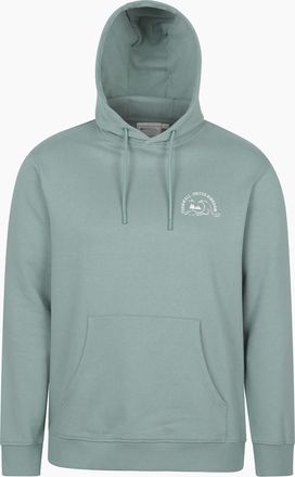 Mountain Warehouse Mens Mountain Warehouse Mens Regional Cornwall Graphic Hoodie - Green - Size: 42