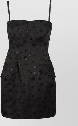 Max Mara mini dress polka dots side pockets