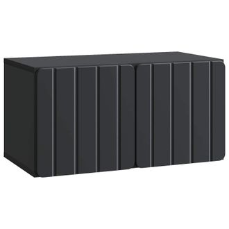 vidaXL Mueble Para Tv De Pared Negro 59,5 X 31 X 30 Cm Vidaxl