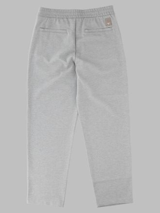 Emporio Armani Jersey Piquet Tapered Trousers - Blue