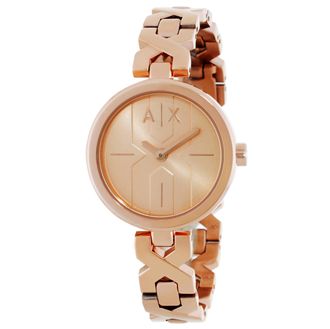 A|X Armani Exchange Quartz Rose Gold Dial Ladies Watch AX5832