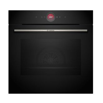 Bosch Horno. 60 Cm. Clasificaci&oacute;n Energ&eacute;tica A+. 11 Modos De Cocci&oacute;n. Limpieza Pirol&iacute;tica. Home Connect. Pantalla T&aacute;ctil Tft. Apertura Suave. Negro. - Hbg77