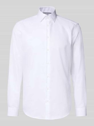 Christian Berg Regular Fit Business-Hemd aus reiner Baumwolle mit Kentkragen in Weiss, Größe 39/40