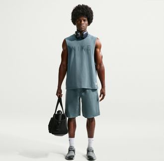 Nike Mens N.A.C Dri-FIT Fleece Training Shorts in Grey | IF2799-382