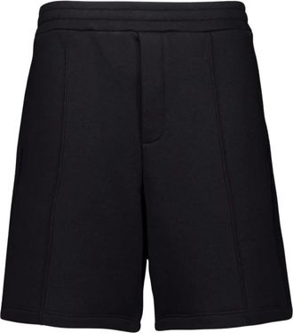 Valentino Garavani Zwarte Katoenen Regular Fit Shorts - Heren - Bermuda - Zwart - XL - Katoen - Korte Broeken
