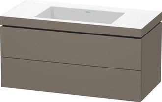 Duravit Lavamanos Duravit L-cube Con Base Mural, 100x48 Cm, 2 Cajones