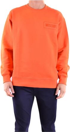 Moschino Stijlvolle hoodies voor een trendy look - Heren - Sweatshirts - Oranje - S - Hoodies & sweatvesten