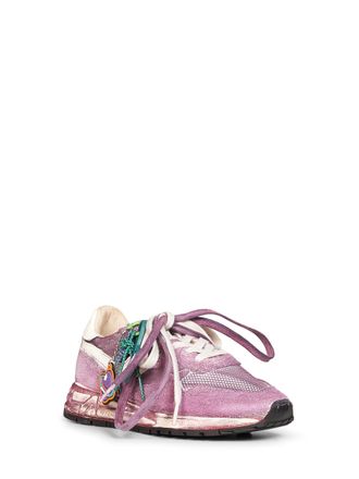 Autry Womens Sneakers Reelwind Super Vintage Purple Nylon Trainers
