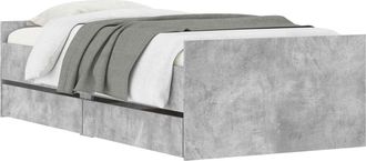 vidaXL Estructura De Cama Con Almacenamiento Sonoma Gris 80 X 200 Cm Vidaxl