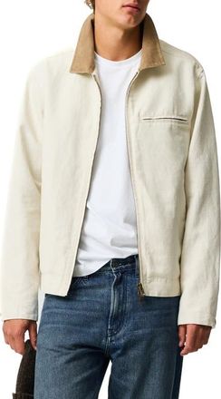 Rodd & Gunn Austin East Harrington Jacket in Cream at Nordstrom, Size Xxx-Large