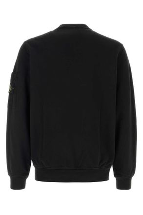 Stone Island Cotton-Jersey Sweatshirt - Black