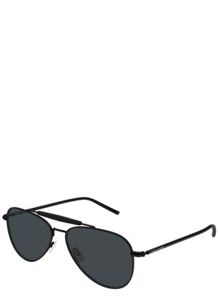 Saint Laurent Aviator-style Sunglasses - Black - One Size
