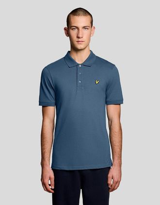 Lyle & Scott Lyle And Scott Mens Everyday Cotton Polo Shirt - Blue - Size: 40