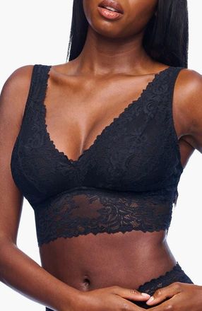Cosabella Carmela Curvy Plunge Bralette in Black at Nordstrom, Size X-Small