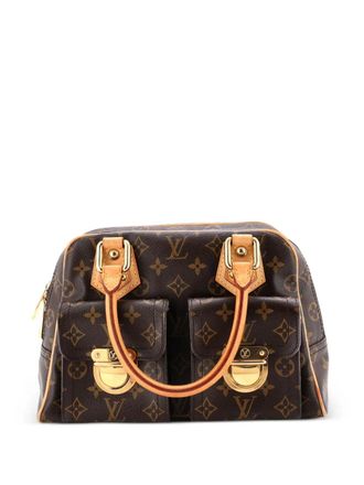 Louis Vuitton Borsa a tracolla Manhattan Monogram in tela PM - Marrone