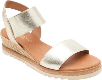 André Assous Neveah Espadrille Sandal in Platino at Nordstrom, Size 11