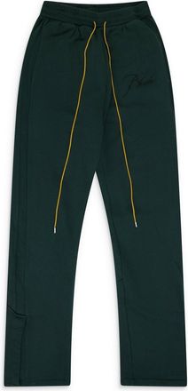 Rhude Green Script Logo Sweatpants