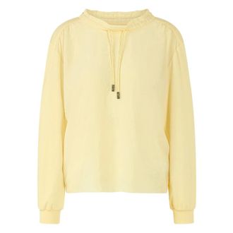 Marc Cain Maglia a maniche lunghe con mix di materiali - - Tops - Donna - Giallo - L