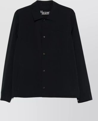 Herno nylon long-sleeve shirt jacket