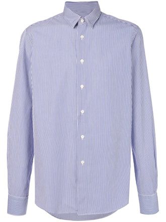 Dell'Oglio fine stripe shirt - White