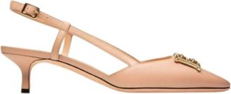 Bally Womens Eva Slingback Leather Pumps In Pink