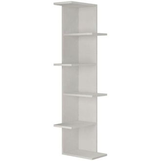 Calicosy Calicosy - Estanter&iacute;a De Esquina 6 Estantes Blanco H141 Cm - Saso