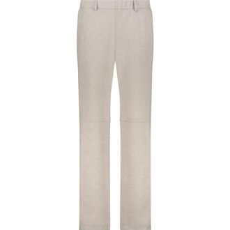 Monari Dames, Broeken, Grijs, Maat: 2XL Velours