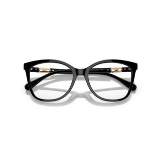 Emporio Armani Glossy Black Acetate Square Eyeglasses