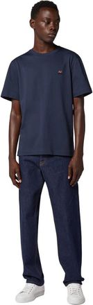 Missoni Crew Neck T-shirt In Cotton With Embroidery And Logo in Blue at Nordstrom, Size Xx-Large
