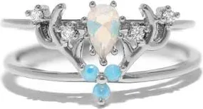 Girls Crew Harry Potter Patronus Ring in Silver at Nordstrom, Size 5