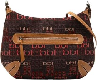 Burberry Pre-owned Canvas Crossbody Bag - Dames - Vintage Schoudertas - Bruin - ONE Size - Leer - Vintage