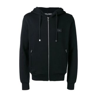 Dolce & Gabbana Hoodies & sweatvesten, Heren, Zwart, 2Xl, Stijlvolle hoodie met G9If 0Tg 7Jyxn 0000