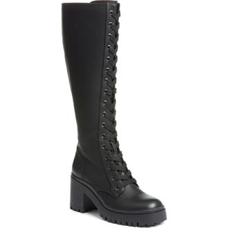 Dirty Laundry Overtimes Smooth Knee High Boot in Black at Nordstrom, Size 8
