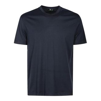 Kired Navy Blue Round Neck Jumper - male - KIRED - T-Shirts - Blue - 3XL - Tops