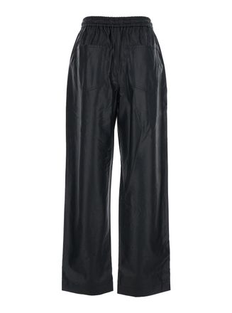 Isabel Marant Womens Pants Nereane Black Ecoleather Polyurethane Trousers