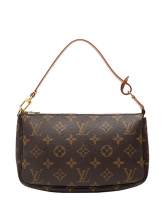 Louis Vuitton 2000 Monogram Pochette Accessoires schoudertas - Bruin