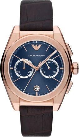 Emporio Armani Accessoires, Heren, Roze, ONE Size, Leer, Ar 11563 Horloge