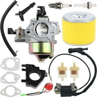 OEM Kit De Carburador Gx340 Gx390 Para Motores De Cortac&eacute;sped Honda Gx 390 Gx 340 De 13hp Y 11hp (gx340u1 Gx340r1 Gx340k1 Wt40xk1 Wt40xk2) Con Bobina De E