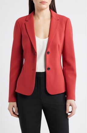 Theory Admiral Crepe Blazer in Claret at Nordstrom, Size 00