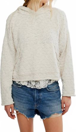 Free People Womens Lake Side Hoodie In Ivory