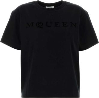 Alexander McQueen Black Crew Neck T-Shirt