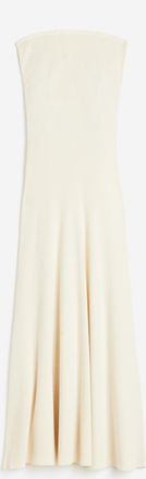 H&M Bandeau-Kleid aus Rippstrick - White