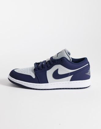 Nike Jordan Nike - Air Jordan 1 - Sneakers basse blu navy e grigio chiaro
